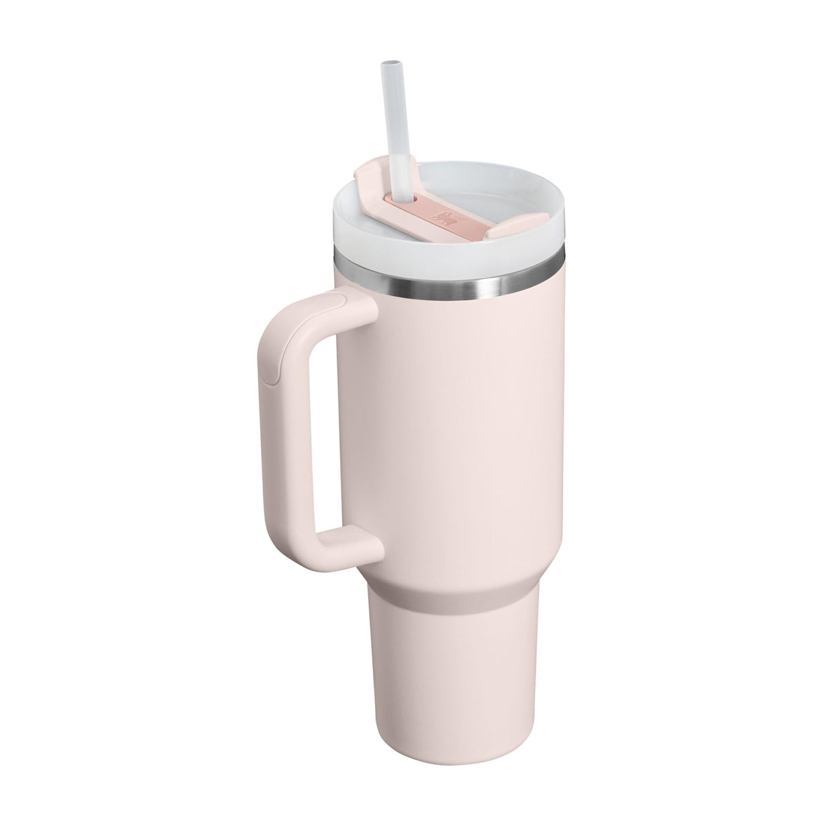 Trinkbecher mit Deckel und Strohhalm, 1,18 L, vakuumisoliert, Edelstahl, Rose Quartz