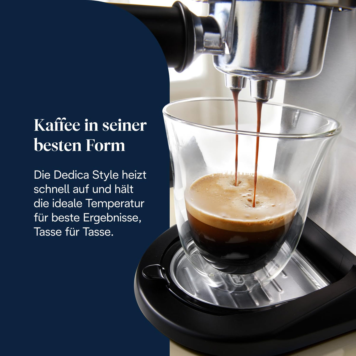Siebträger-Espressomaschine mit manuellem Milchaufschäumer, 15 bar, Thermoblock, Metall