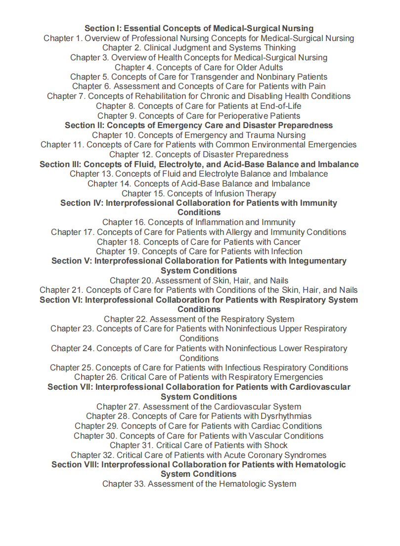 Testbank Medical-Surgical Nursing: Concepts for Clinical Judgment and Collaborative Care, 11. Auflage von Ignatavicius