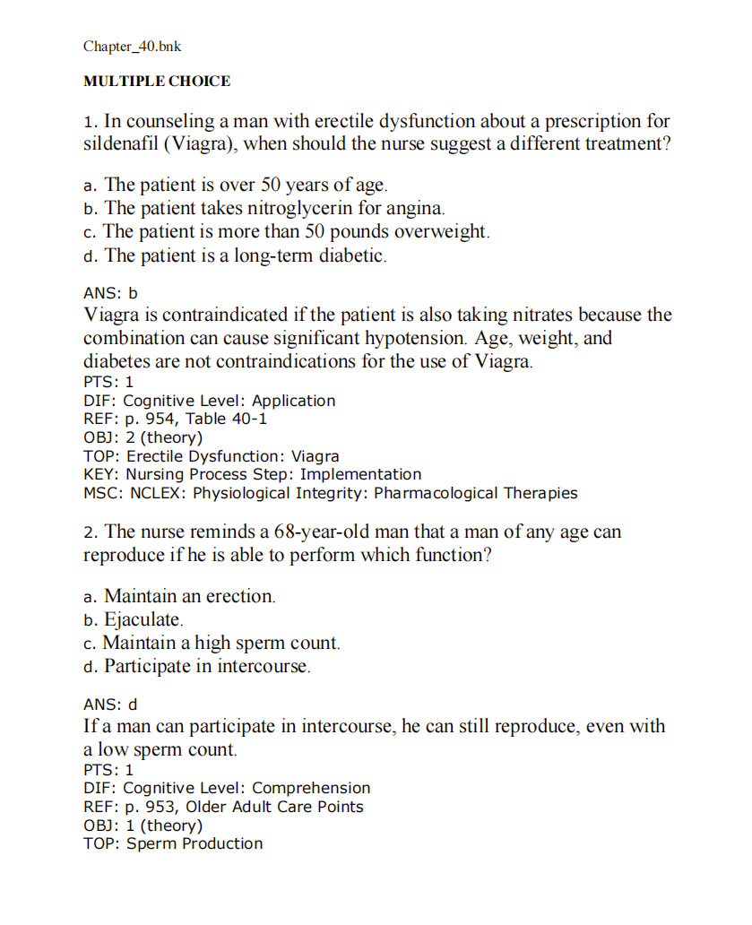 Testbank Medical-Surgical Nursing: Concepts & Practice, 5. Auflage von Stromberg