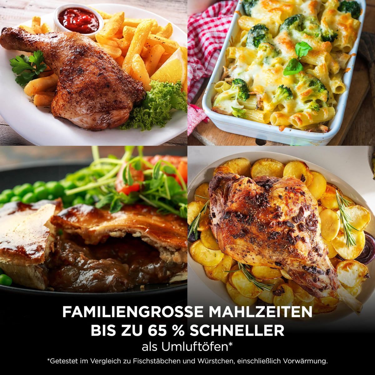 Heißluftfritteuse mit 2 Kochzonen, 10,4 L, 7-in-1, FlexDrawer, Schwarz/Kupfer