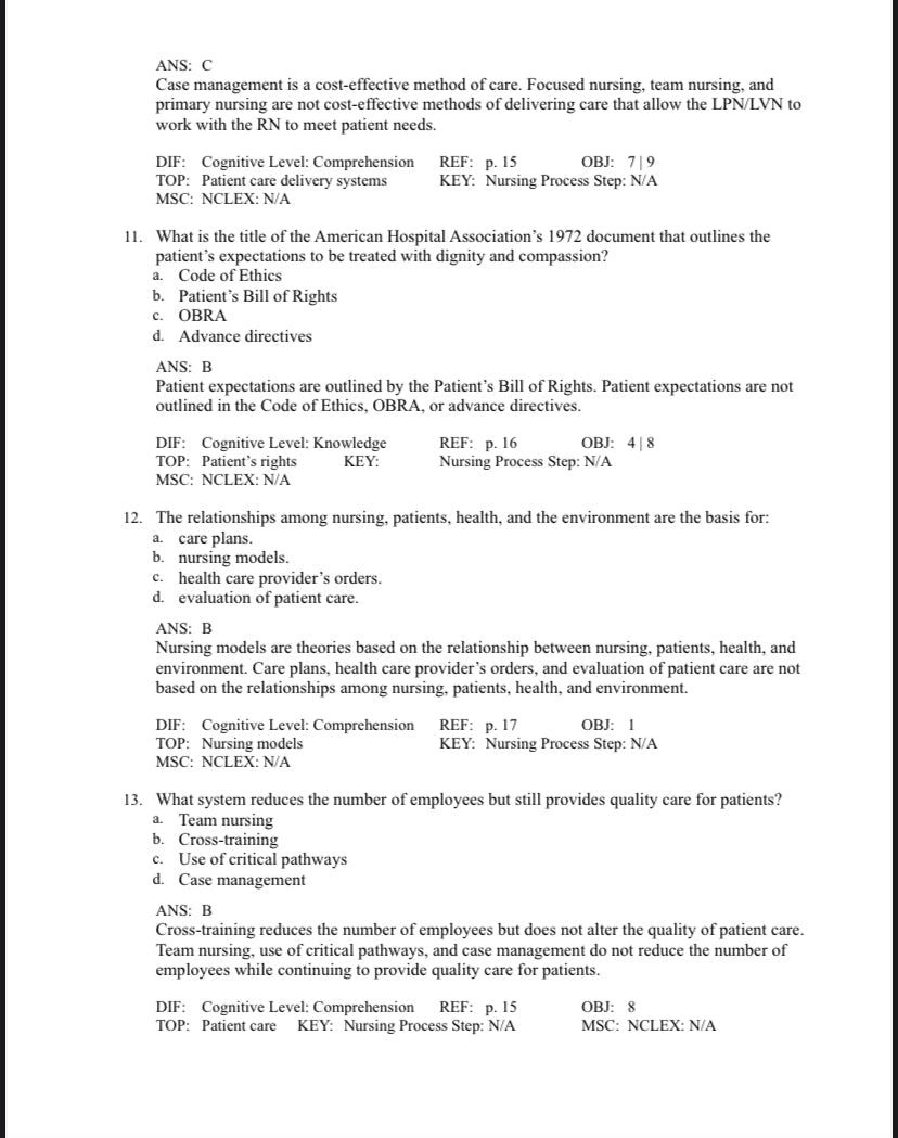 Testbank Foundations of Nursing, 9. Auflage von Cooper und Gosnell