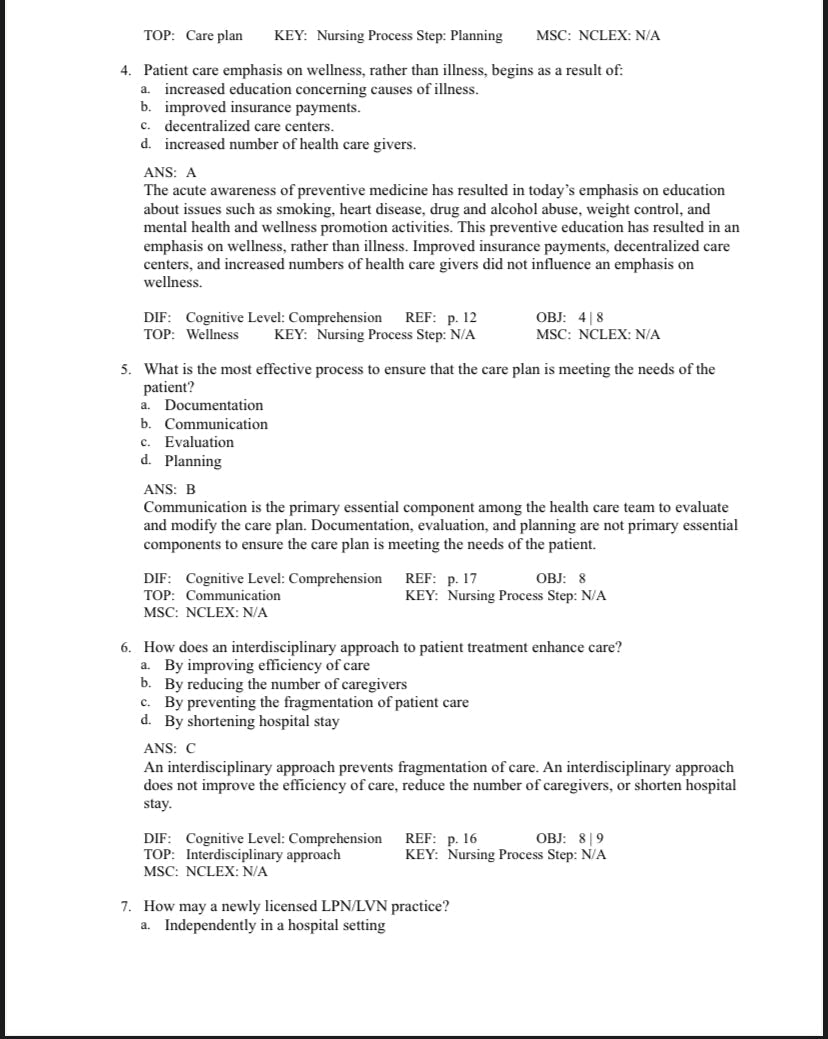 Testbank Foundations of Nursing, 9. Auflage von Cooper und Gosnell