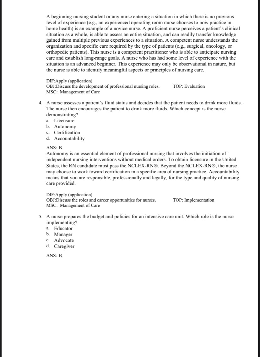 Testbank Fundamentals of Nursing, 11. Auflage von Potter & Perry