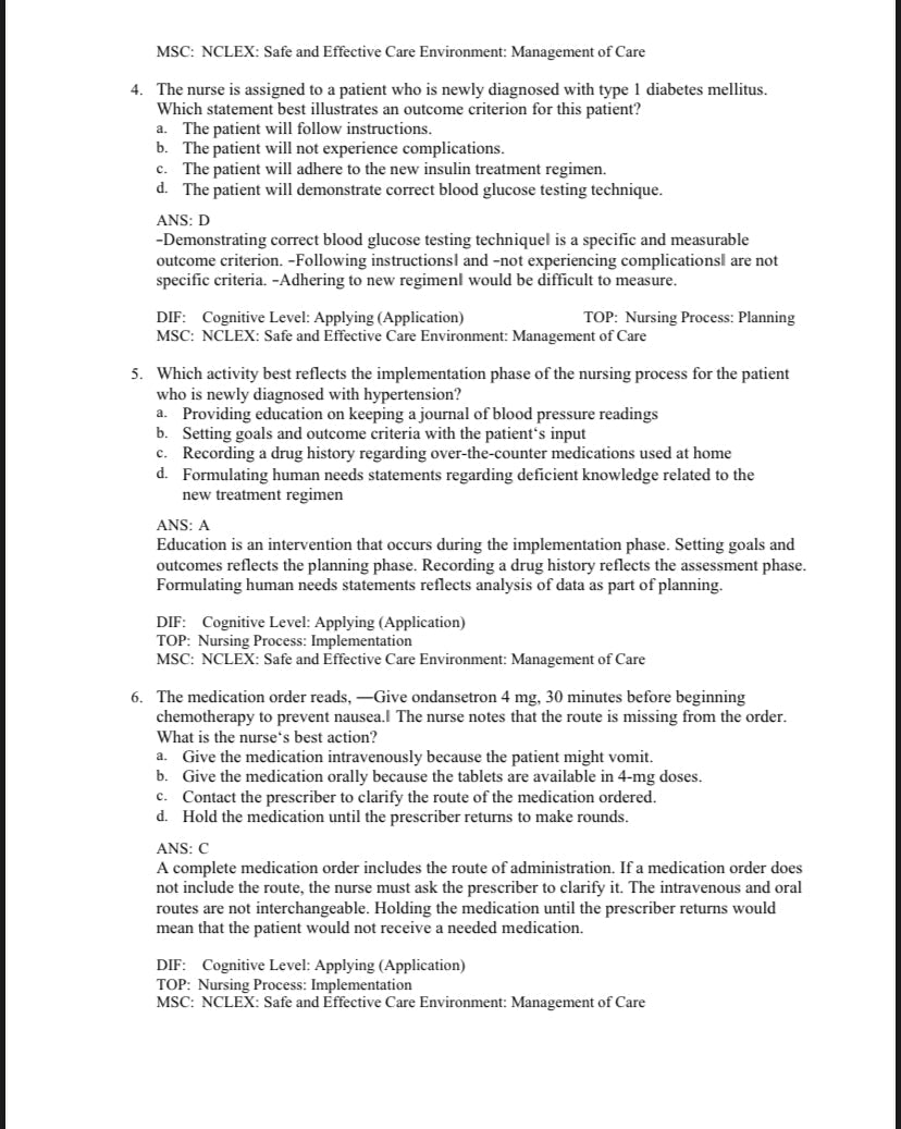 Testbank Pharmacology and the Nursing Process, 10. Auflage von Lilley