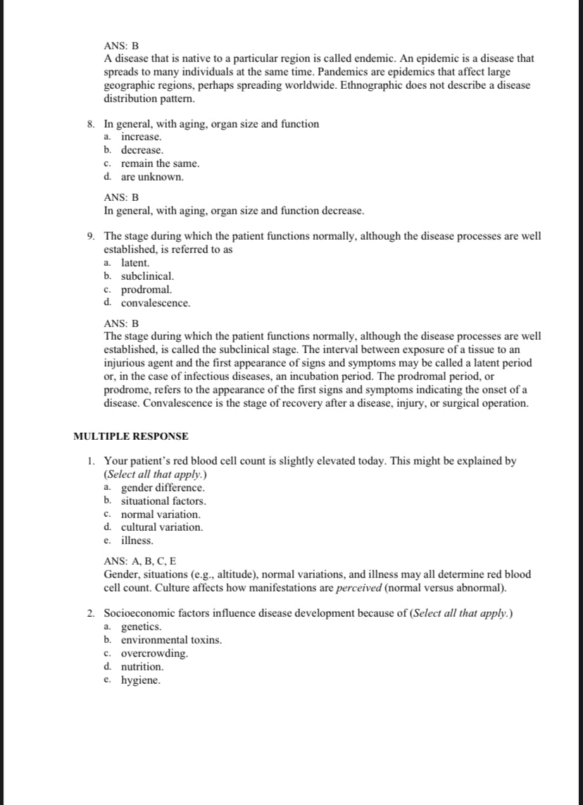 Testbank Pathophysiology, 7. Auflage von Banasik
