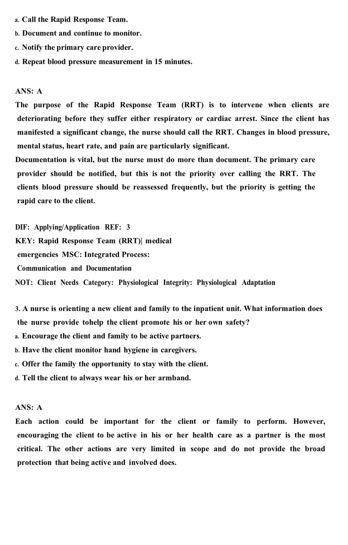 Testbank Medical-Surgical Nursing: Concepts for Clinical Judgment and Collaborative Care, 11. Auflage von Ignatavicius