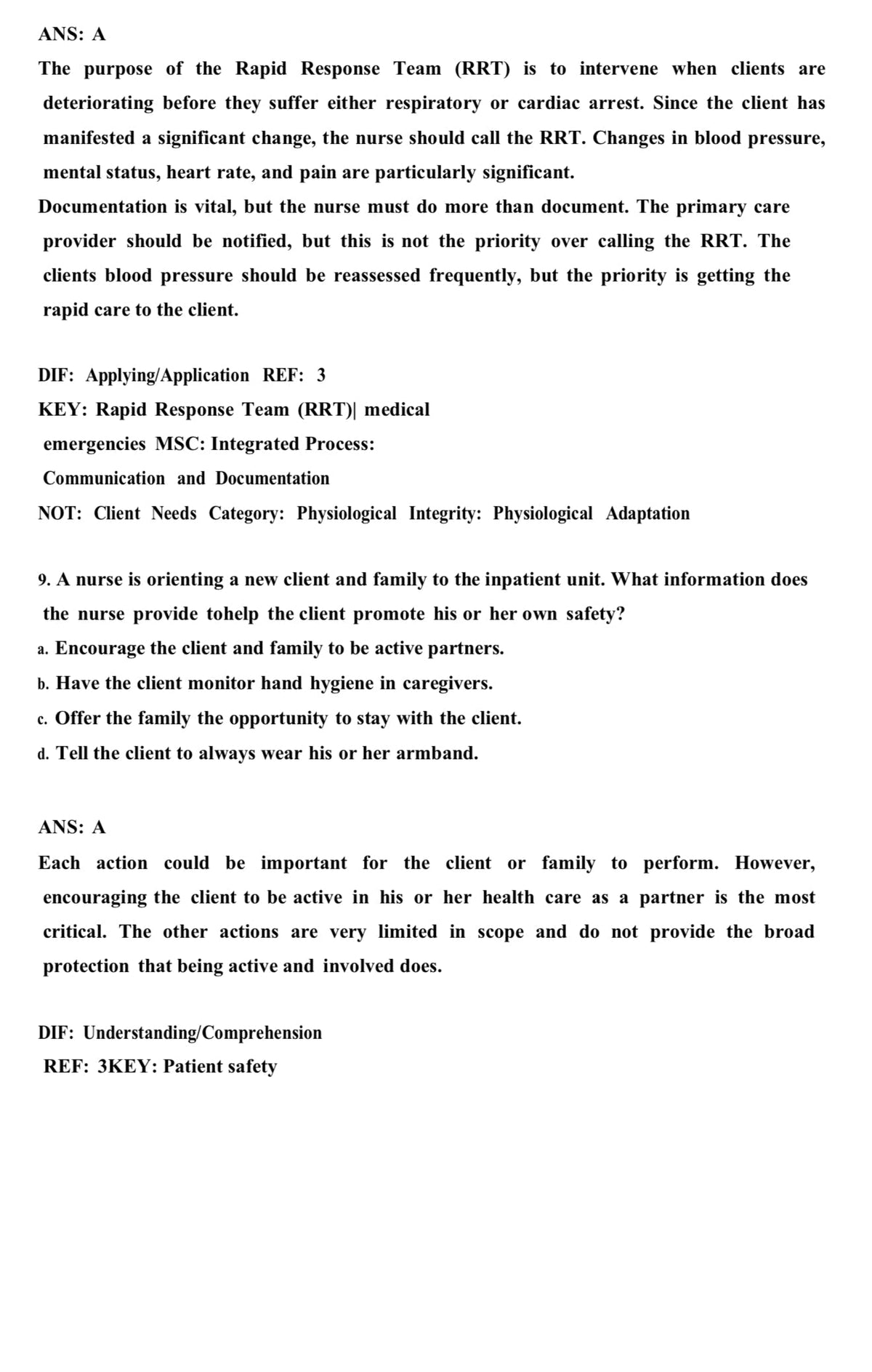 Testbank Medical-Surgical Nursing: Concepts for Clinical Judgment and Collaborative Care, 11. Auflage von Ignatavicius