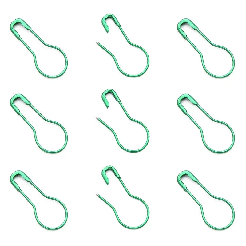 Garnzeit 100er-Set Sicherheitsnadeln aus Edelstahl – Markierer für Stricken, Nähen und Handarbeiten