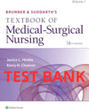 Testbank Brunner & Suddarth’s Textbook of Medical-Surgical Nursing, 14. Auflage von Hinkle